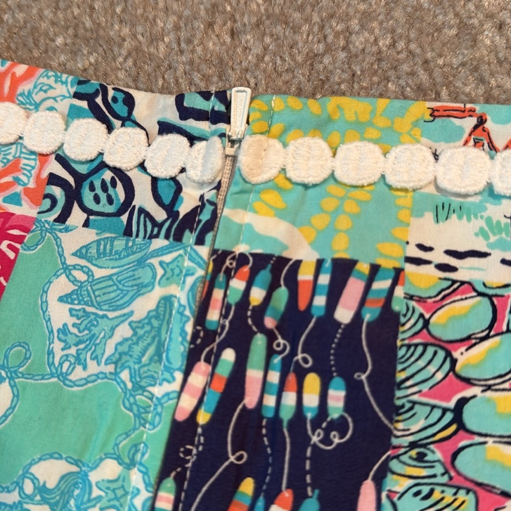 Colorful Patchwork Lilly Pulitzer Sleeveless Dress - image 7